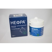 Нефра для кошек и собак (Фосфатбиндер) при ХПН, 120 г