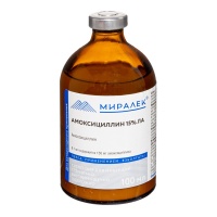 Амоксициллин 15% ЛА, Миралек-Фарма, 10 мл
