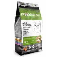 Probalance корм сухой для кошек с чувствит пищеварением, курица с рисом