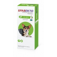 Бравекто Спот Он для собак от 10 до 20 кг, 500 мг (1 пип/уп)