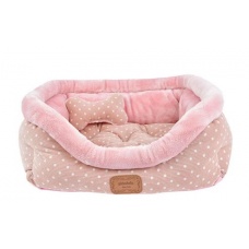 PINKAHOLIC Лежак для животных с косточкой "Desarae", розовый