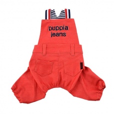 PUPPIA Джинсы для собак PETE, красные