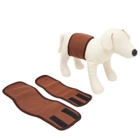 Пояс для кобелей многораз. впитывающий (коричневый) OSSO Comfort р. XXS 20-24 х 8см