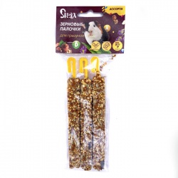 Зерновые палочки для грызунов "Snax" ассорти (витам. и минер., люцерна, орех) 3 шт (75г)